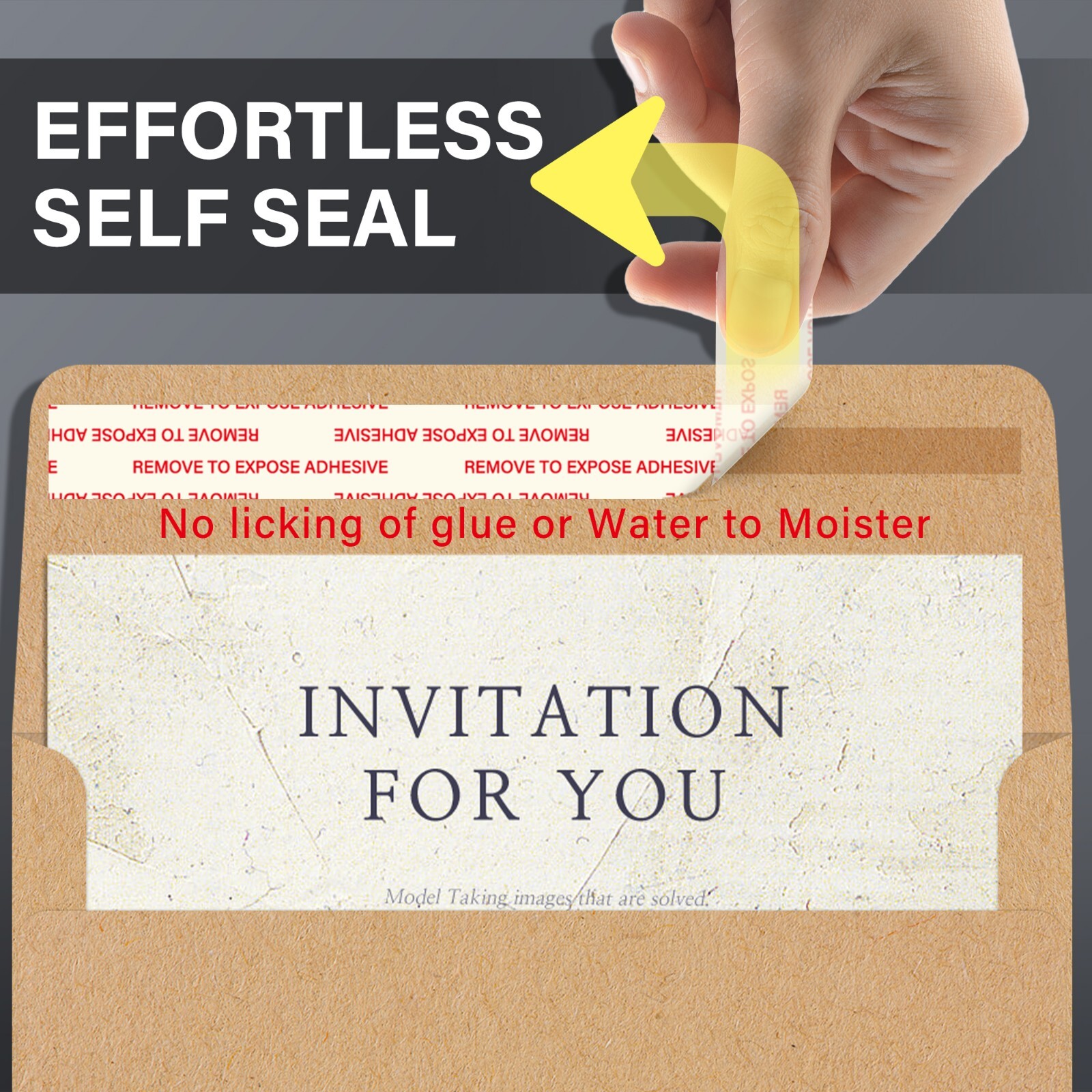 A7 Kraft Invitation Envelopes 5×7 for Wedding Card, 150 Ct 5.25″x7.25″ Self Seal