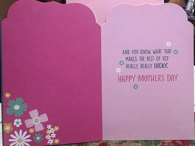 Mom All- Around Awesome Happy Mothers Day Floral Hallmark Greeting Card KY164