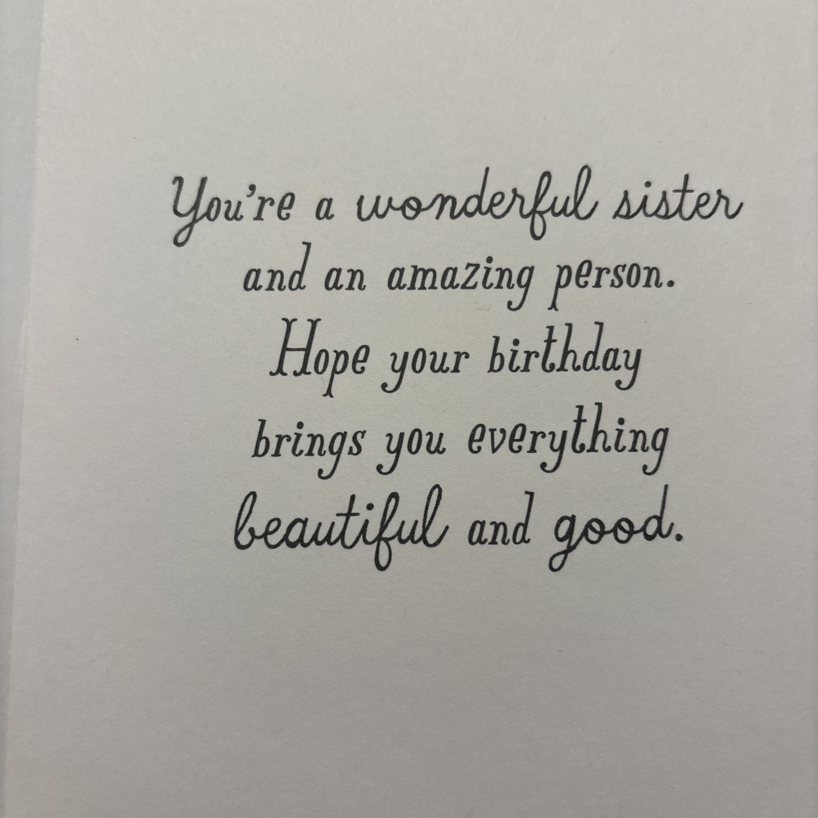 Happy Birthday Sister Nobody Shines Like You Hallmark Greeting Card