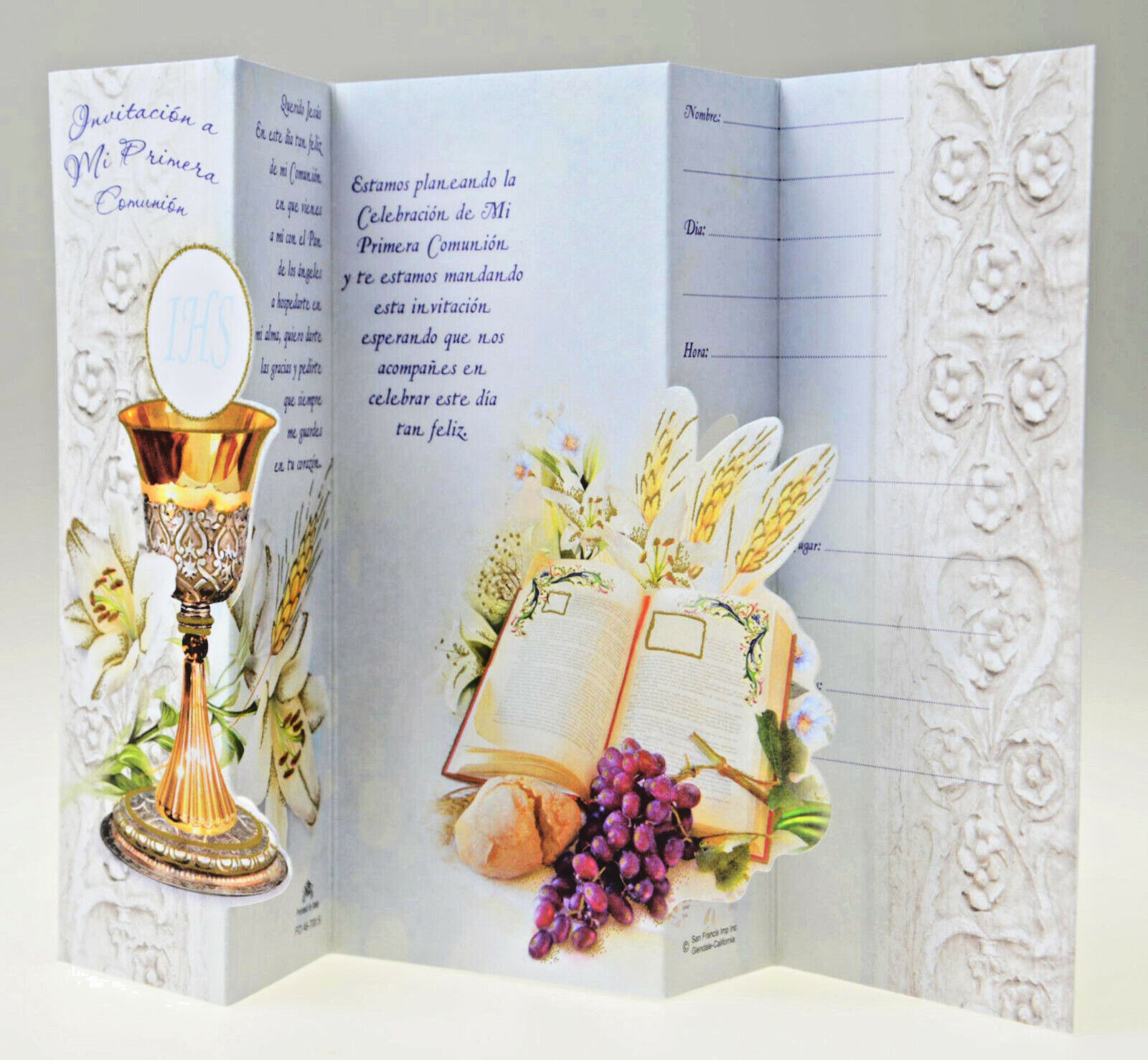 Invitaciones de Primera Comunion Spanish First Communion Invitations Favors