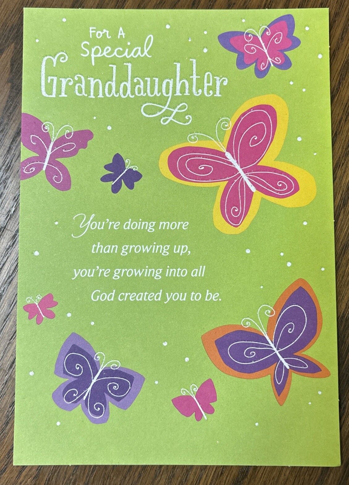 Easter GRANDDAUGHTER Love You So Much 💛 5”x7” Religious Greeting Card