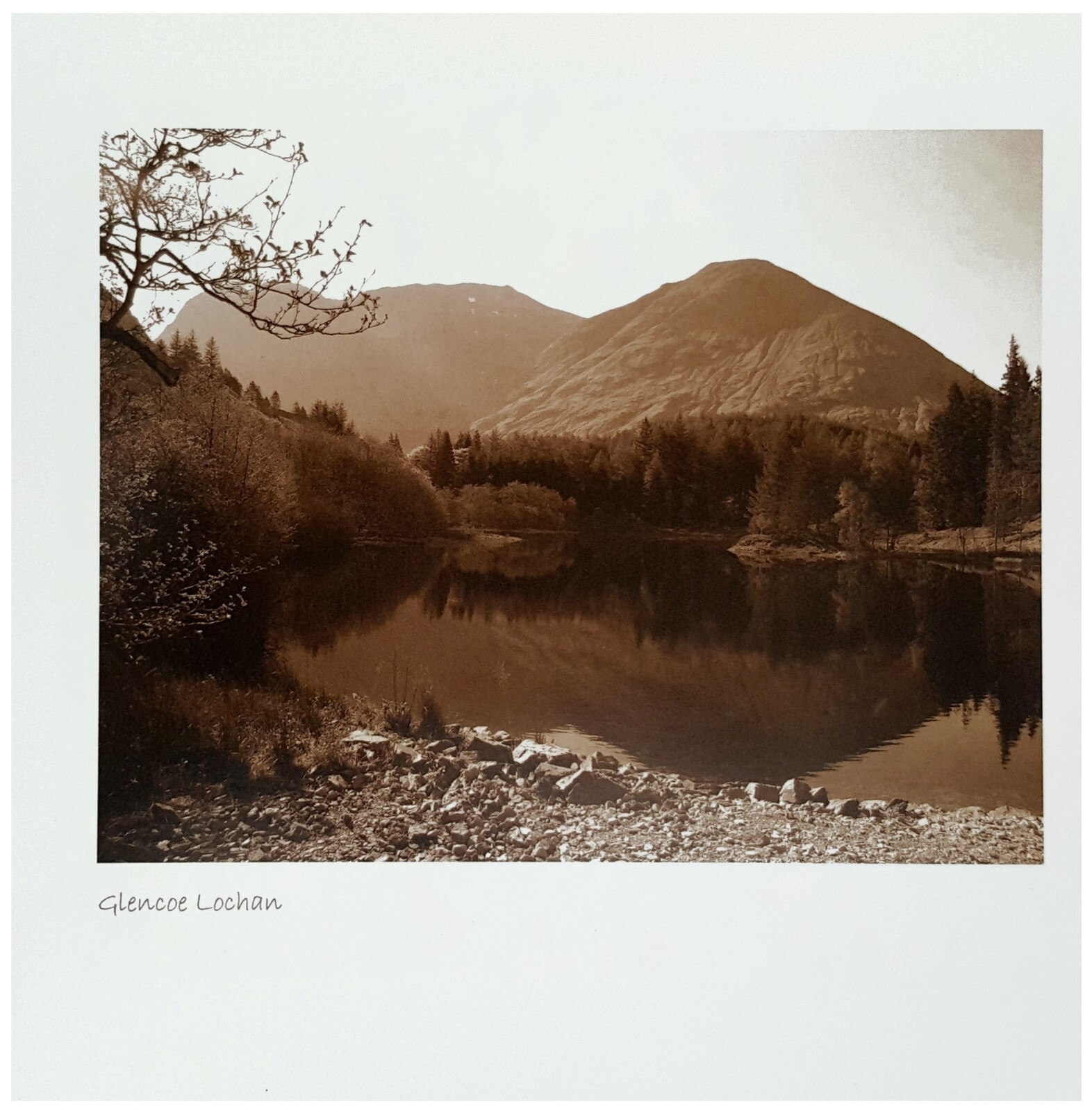 LYRICAL Scotland 6 Set Of 15cm x 15cm Glencoe Lochan Scene of Scotland Birthday