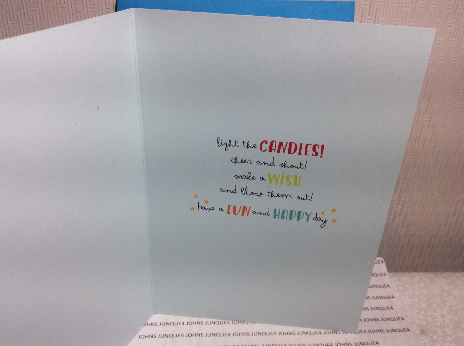 HAPPY BIRTHDAY CHILDREN’S CARD RSVP New w/Envelope “Light the candles make wish”