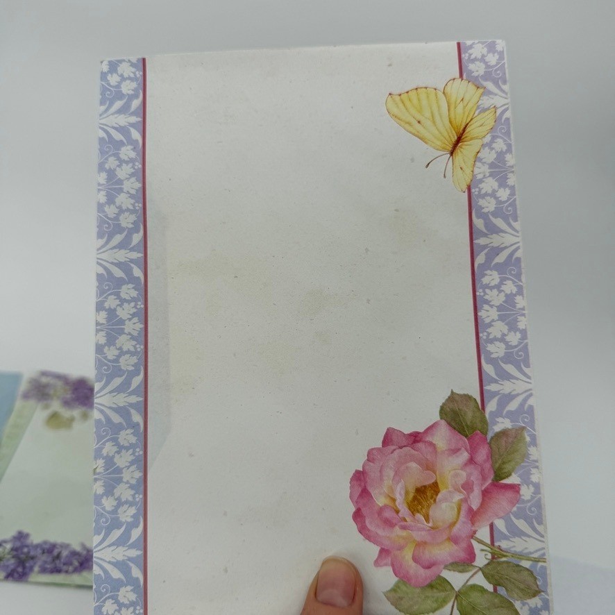 Jane Shasky Floral Greeting Cards LOT of 5 Botanical Butterfly Designs Whimsical
