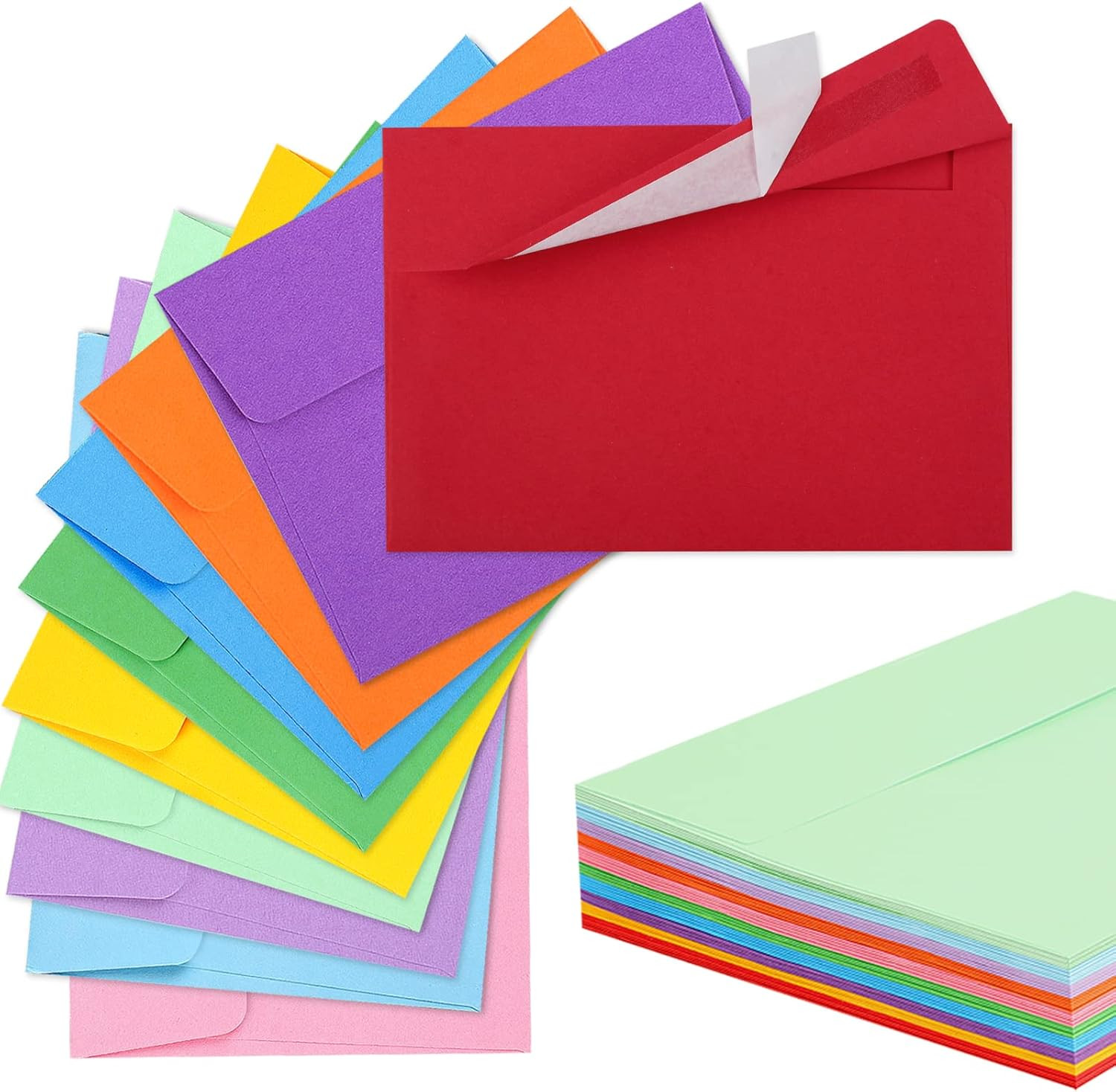 70 Pack A2 Colored Envelopes 4.375×5.75 Invitation Card Mailing Envelopes