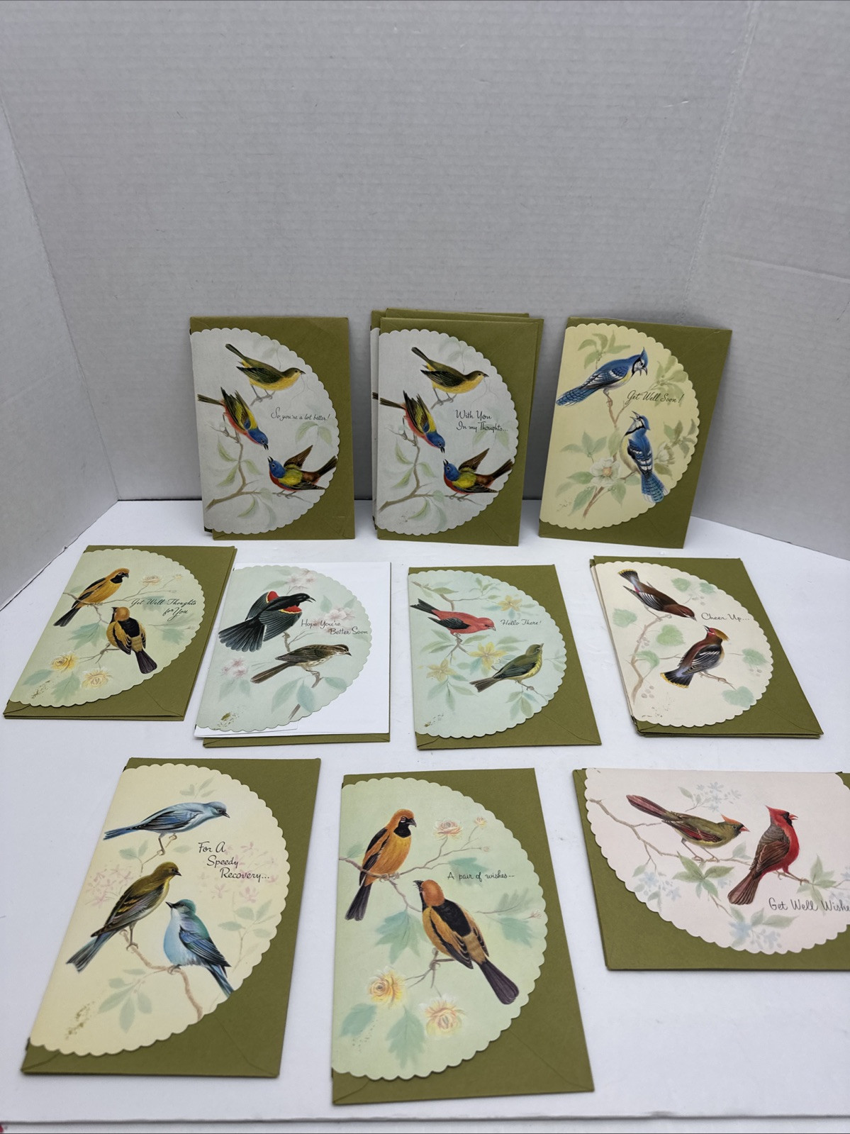 Vintage 19 Olympicard Assorted Bird Greeting Cards w Envelopes Unused