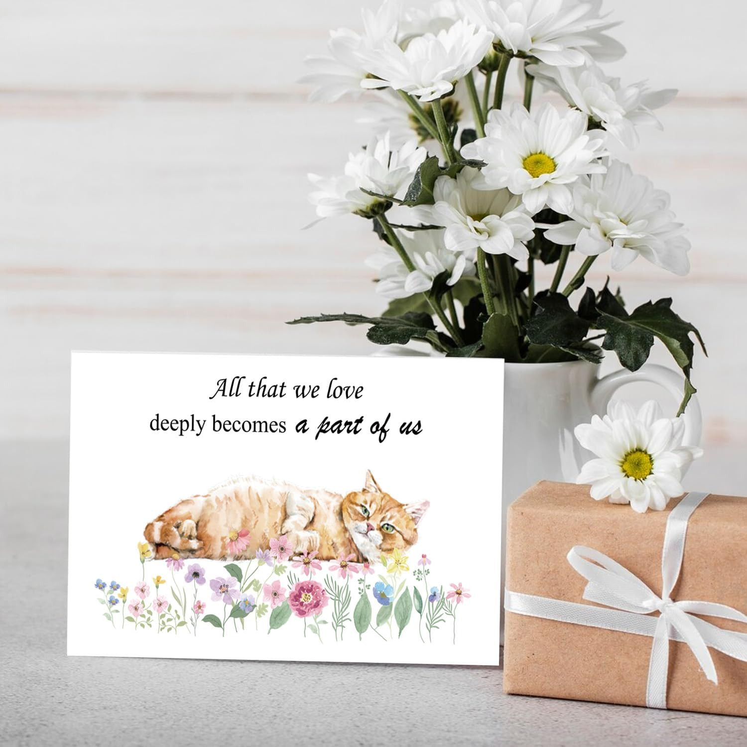 Pet Sympathy Cards Set – 24 Pack Sympathy Cards with Envelopes Stickers Sympathy
