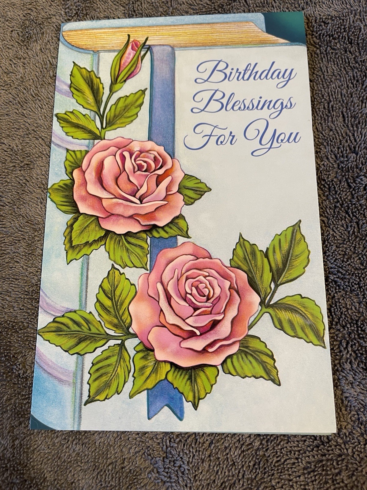 Happy Birthday Greeting Card With Envelope Can Be Customized