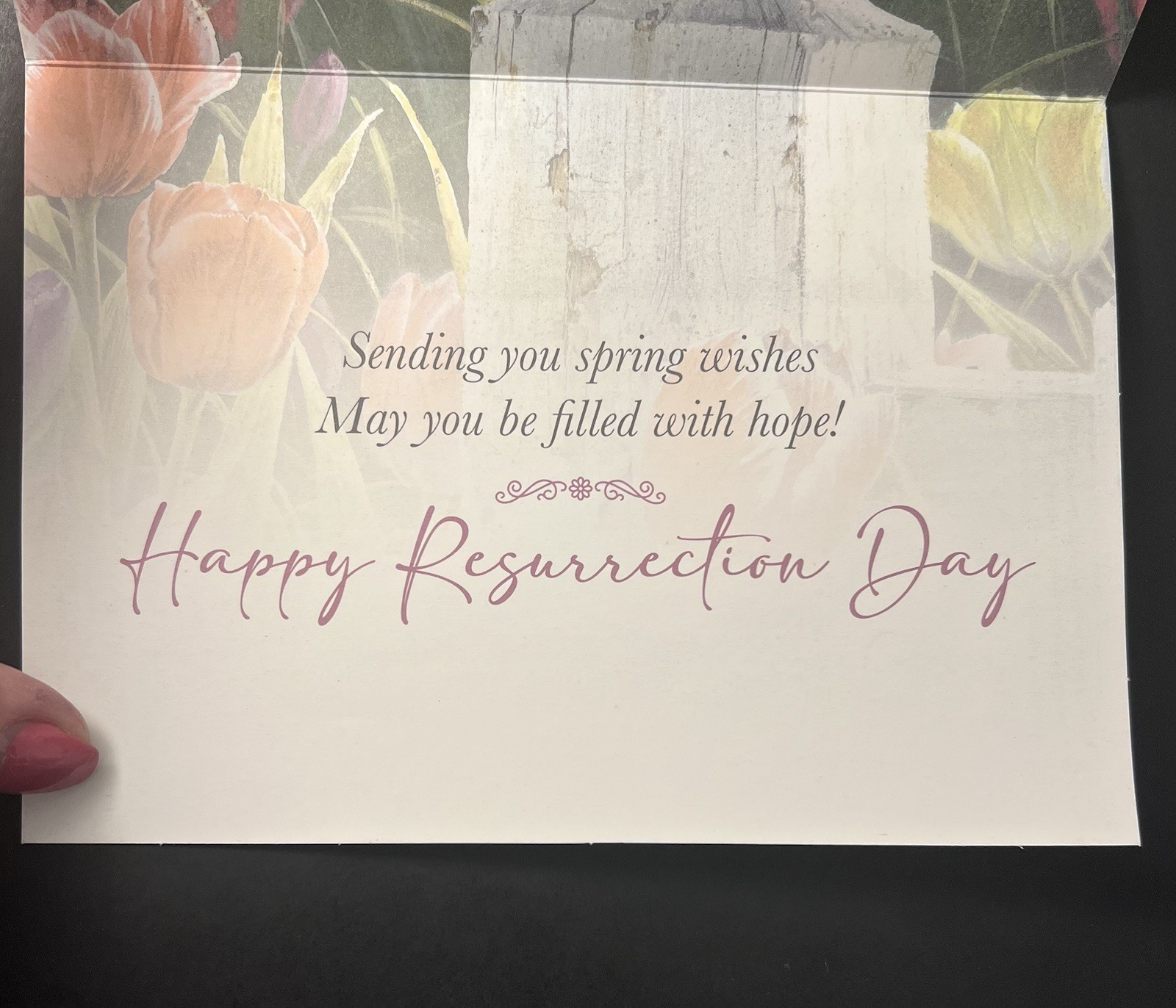 Chickadee EASTER Card Beautiful Full Color Interior! BOOKMARK/Env/Tag/Seal/Stamp