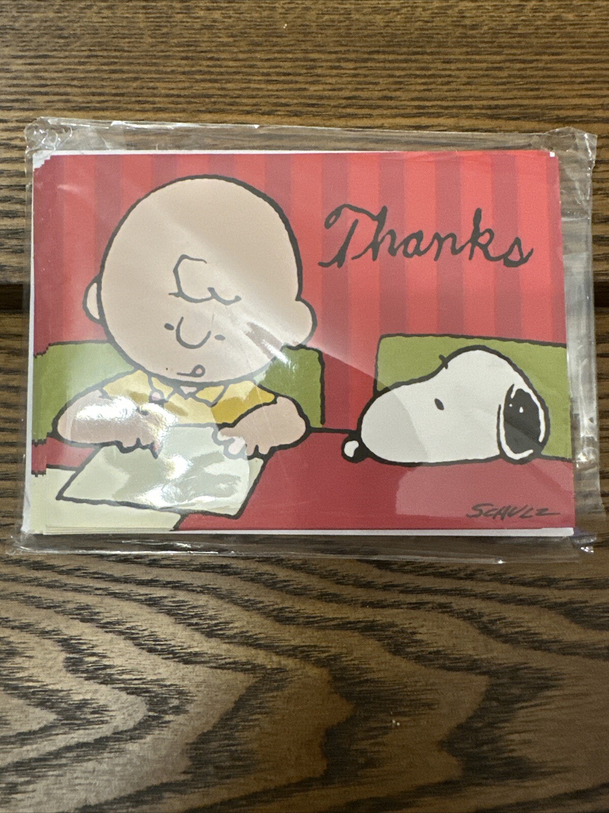 Charlie Brown and Snoopy 4×5 Thanks Cards And Envelopes 10 Pack New Sealed