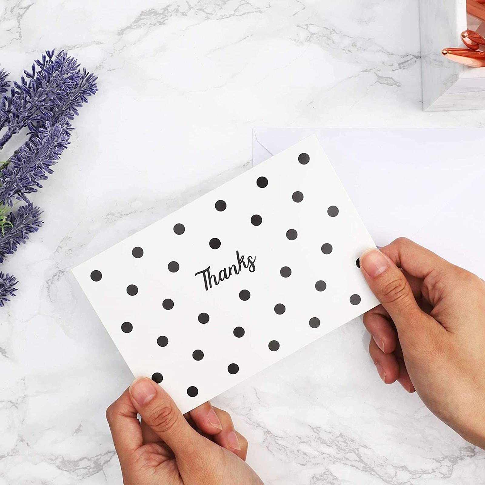Juvale Thank You Cards with Envelopes – 48 Count (Pack of 1), Multicolor
