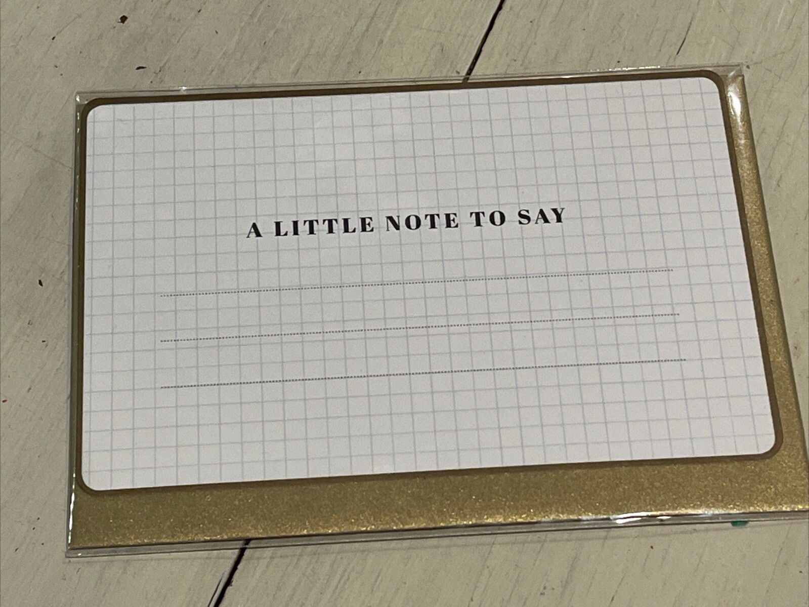 Multipurpose Card “A Little Note To Say” Blank Inside~scribble & Write￼