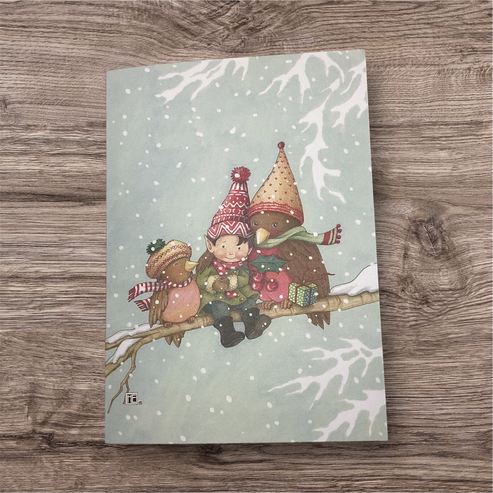 Christmas Card- Mary Engelbreit- Her Him Family Couple Woman Man