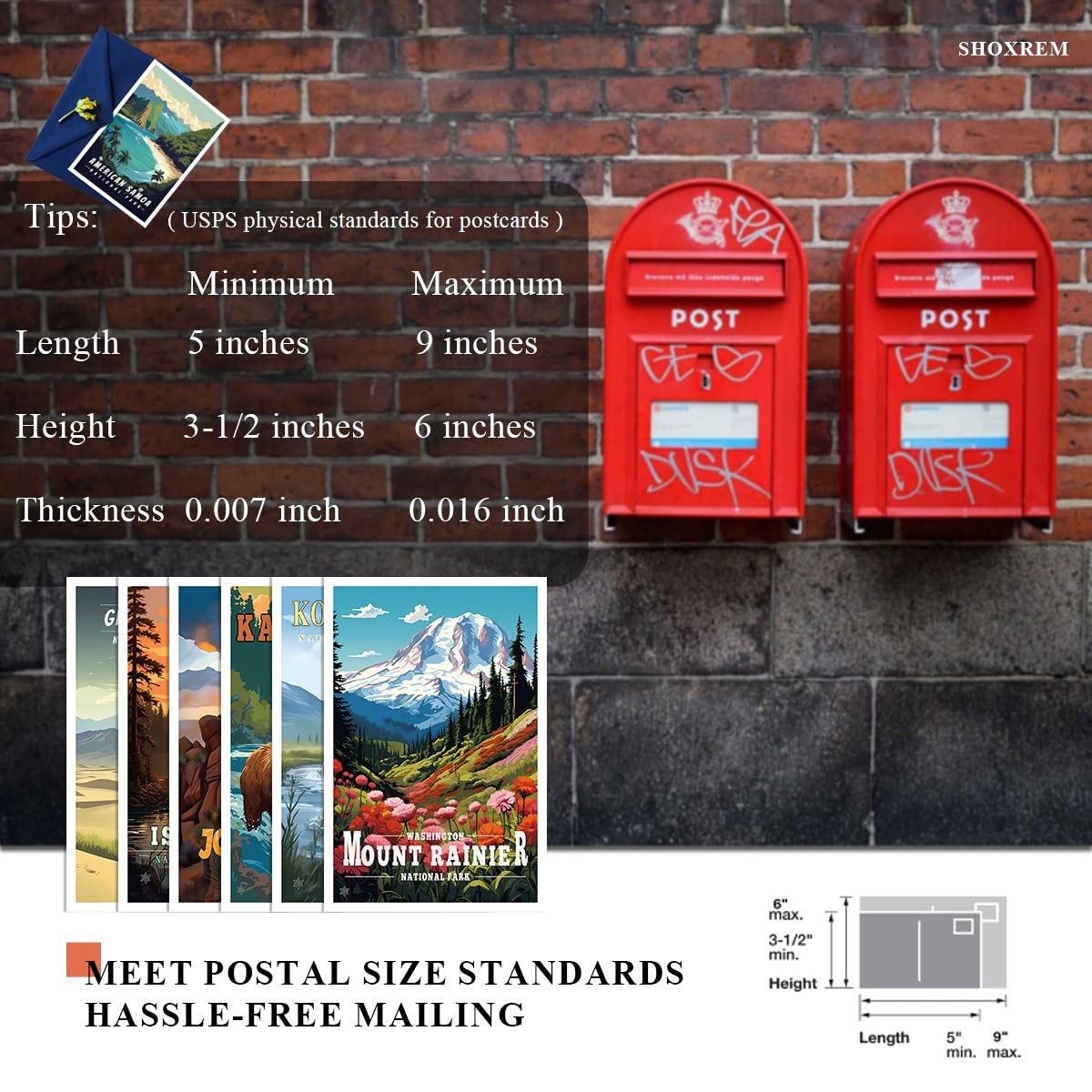 National Parks Theme Postcard Set: Retro Travel Posters Wall Decoration – 63 …