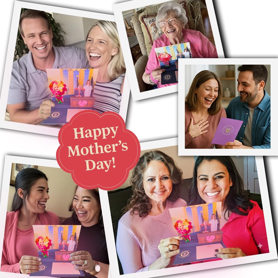 Talking Donald Trump Mothers Day Card – Plays Trump’s Real Voice – Pop Up