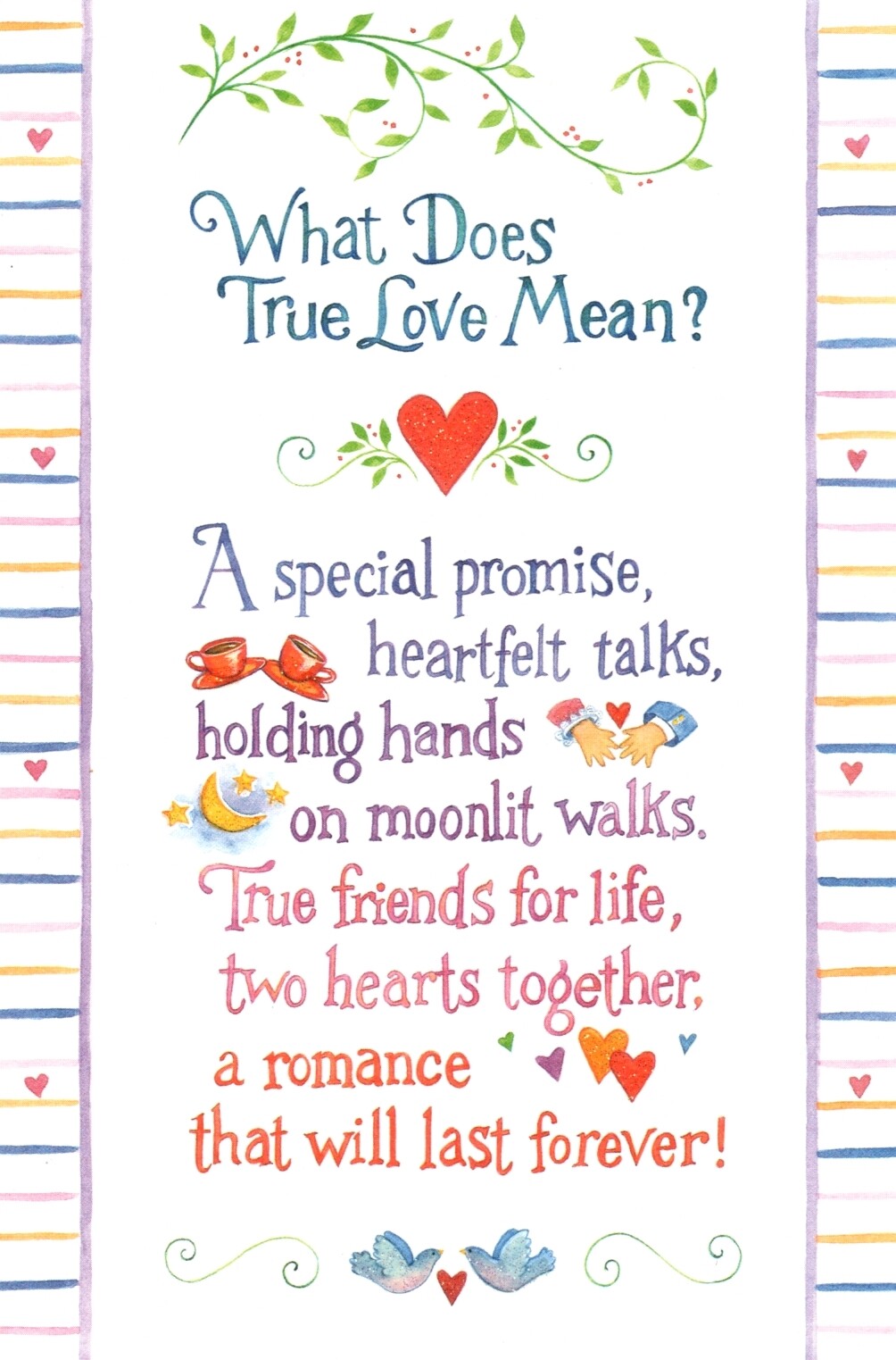 Congratulations Wedding Friendship True Love & Romance Greeting Card