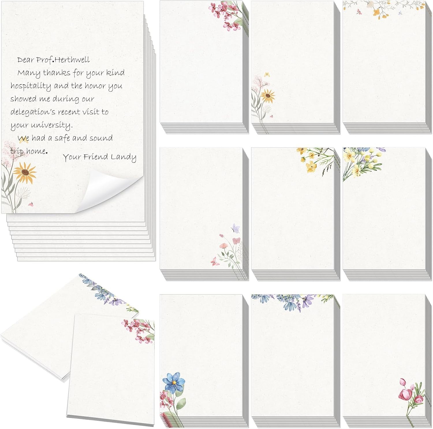 100 Pcs Blank Note Cards 4 x 6 in Blank Decorative Notecards Index Cards Bulk…