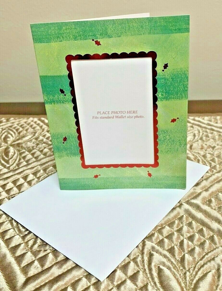 Standard Wallet Size Photo Picture Gift Tags – Holly Berry Design – Set of 10