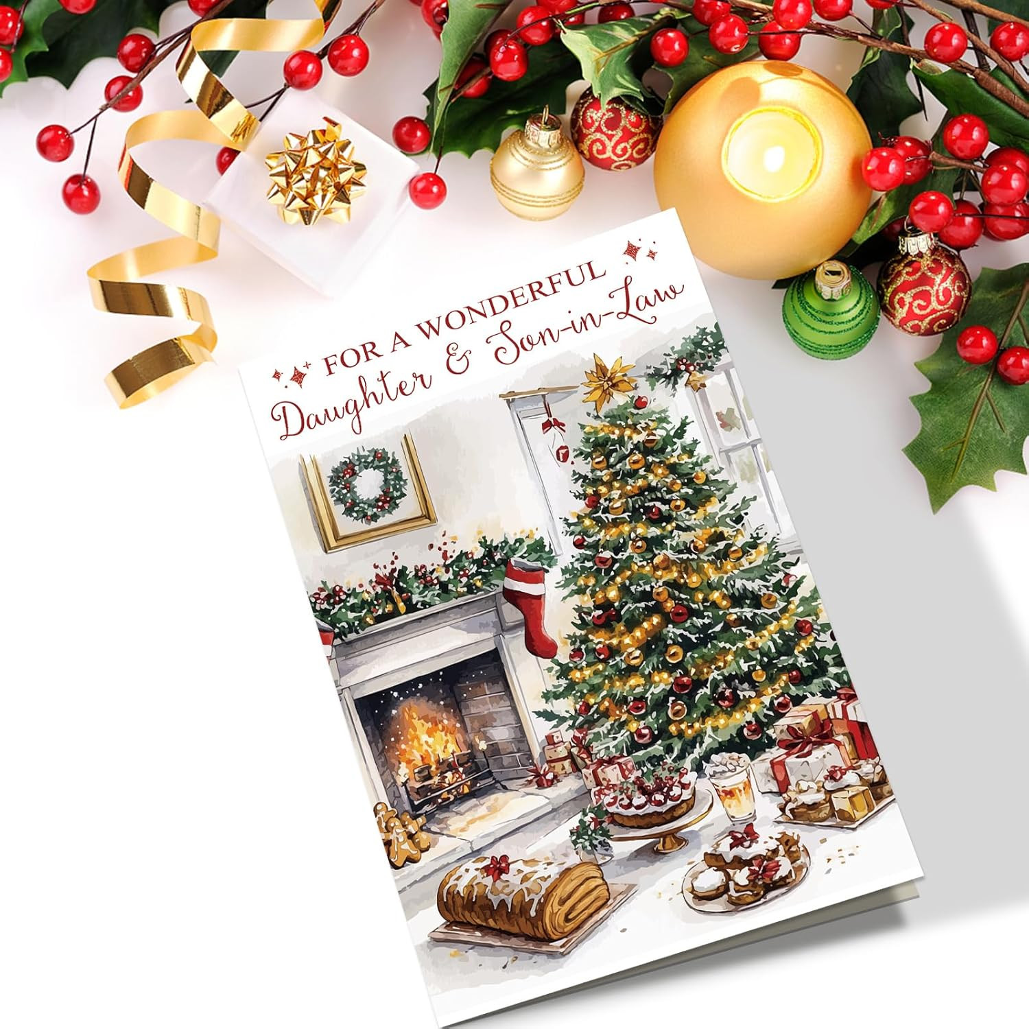 Christmas Card for Daughter and Son-In-Law, Daughter and Son in Law Christmas Ca
