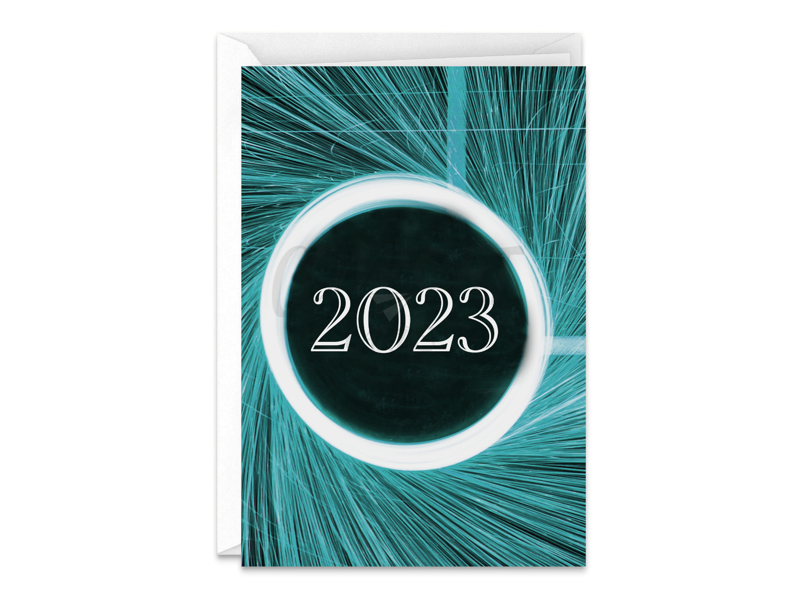 2023 Happy New Year Handmade Greeting Card With Fireworks