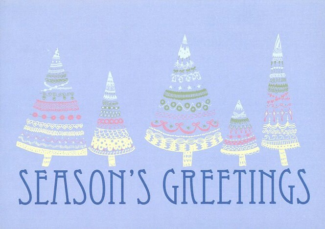 Seasons Greetings – Christmas Tree Free Greeting Card – 14458