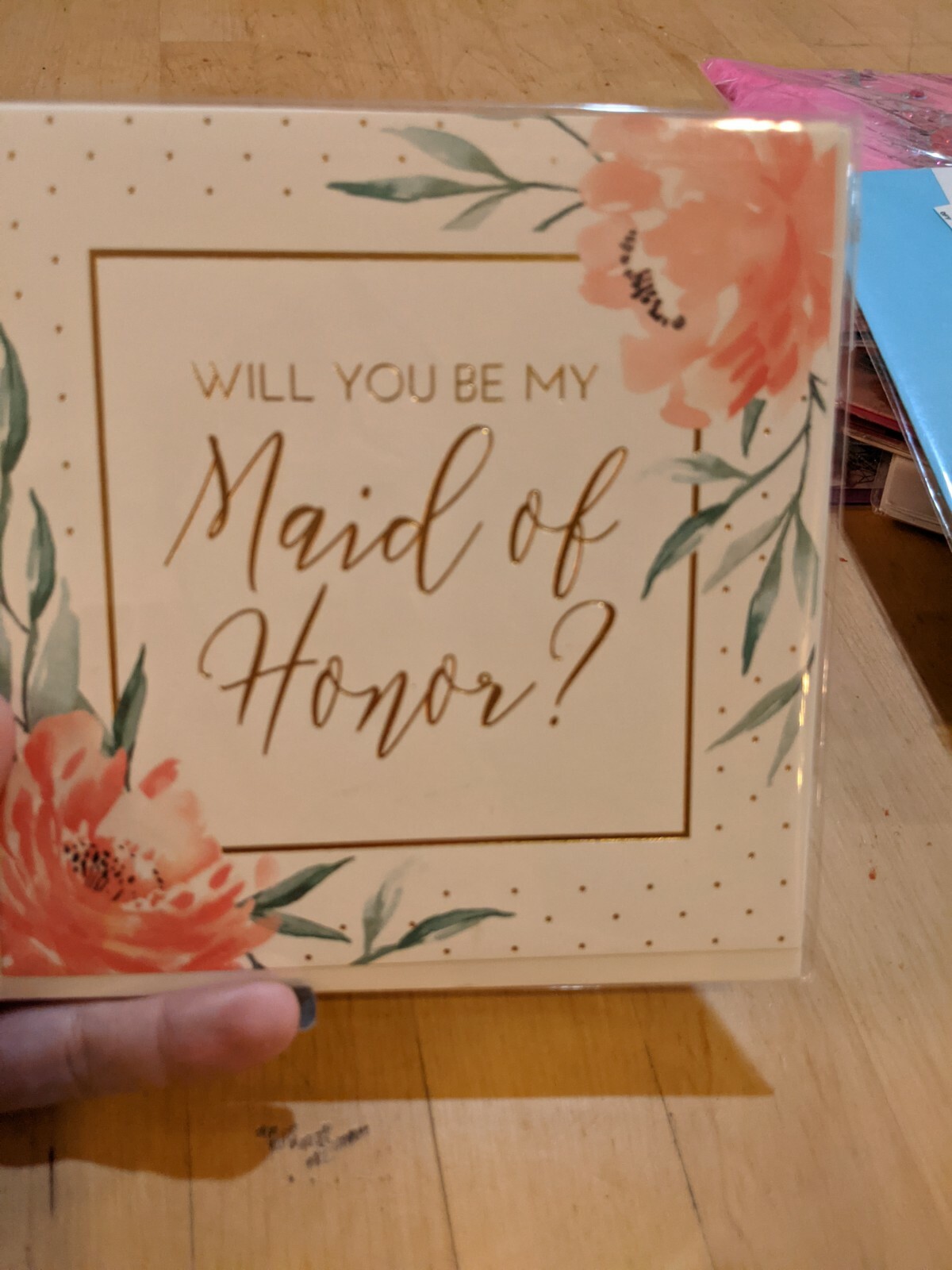 Paper Destiny by Papyrus Will You Be My MAID of HONOR Bride Bridal Party Flower