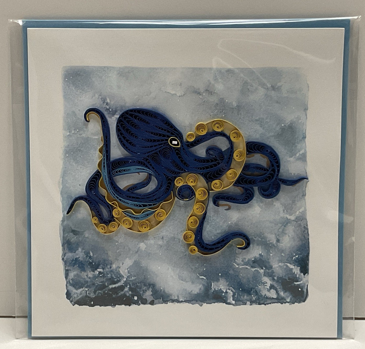 Quillingcard Deep Sea Octopus Card *Blank Inside*