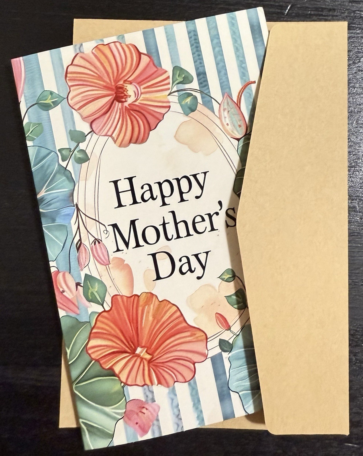 Mom Greeting Card Envelope #GC7 Happy Mother’s Day Flowers