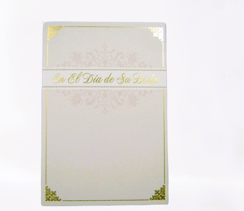 Spanish language Congrats Congratulations To Couple for Wedding or Shower