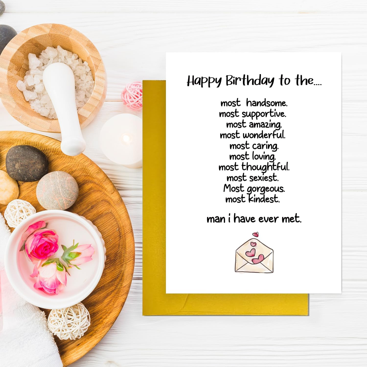 Happy Birthday to the Most Handsome, Supportive, Amazing Man Card, Birthday Card
