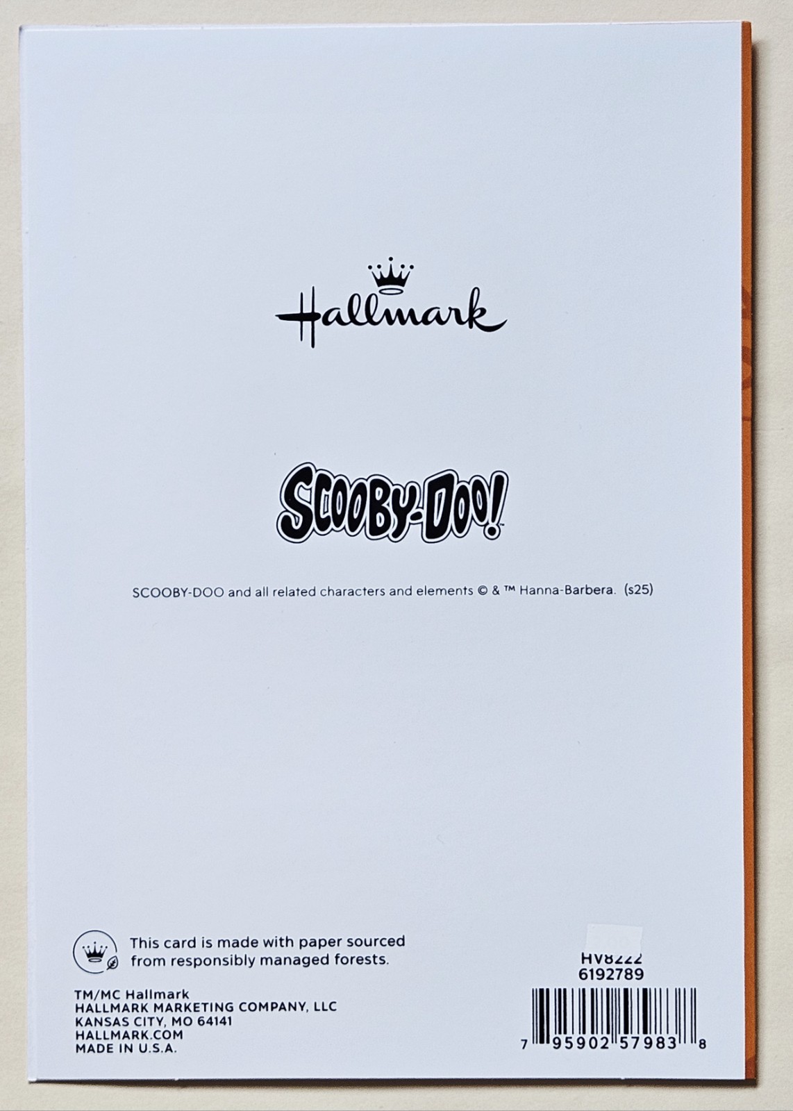 Happy Halloween / Scooby-Doo Greeting Card (+ Envelope 7×5″)
