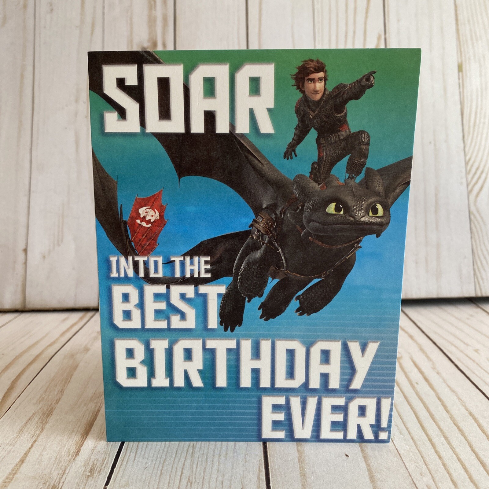 How To Train Your Dragon Hiccup + Toothless Happy Birthday Card Dreamworks New