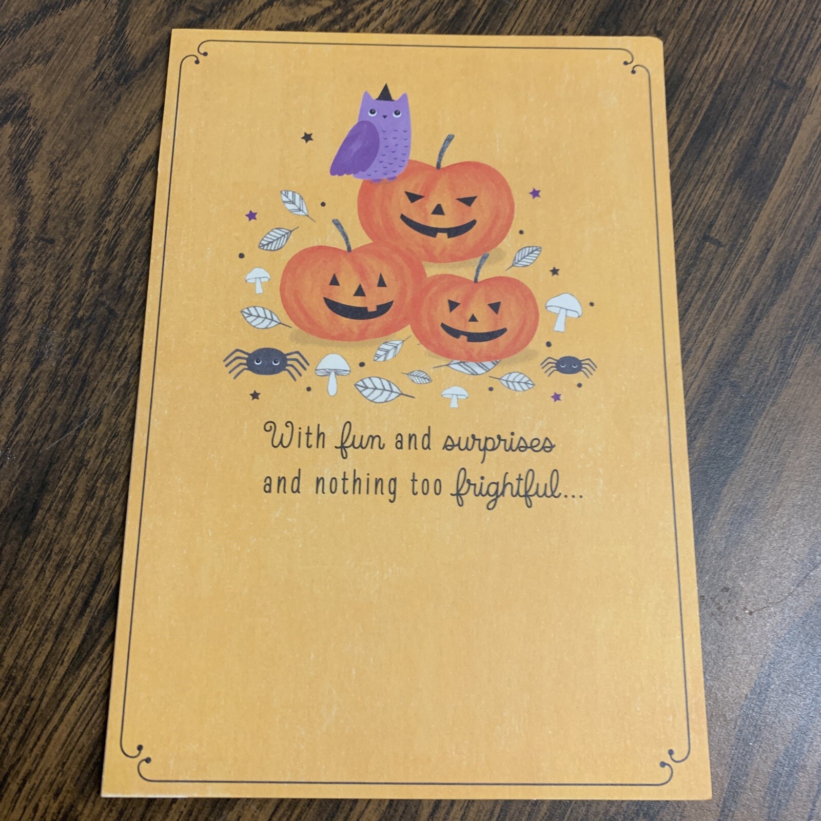 Happy Halloween Fun And Surprises Delightful 5”x7” Hallmark Greeting Card