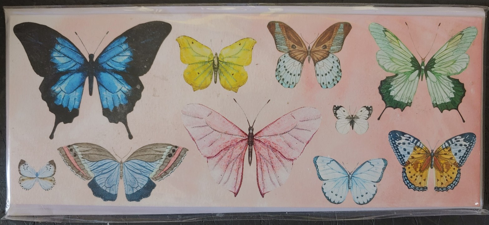 Up With Paper Pop-Up Panoramics Greeting Card – Butterfly Dance, multi colored
