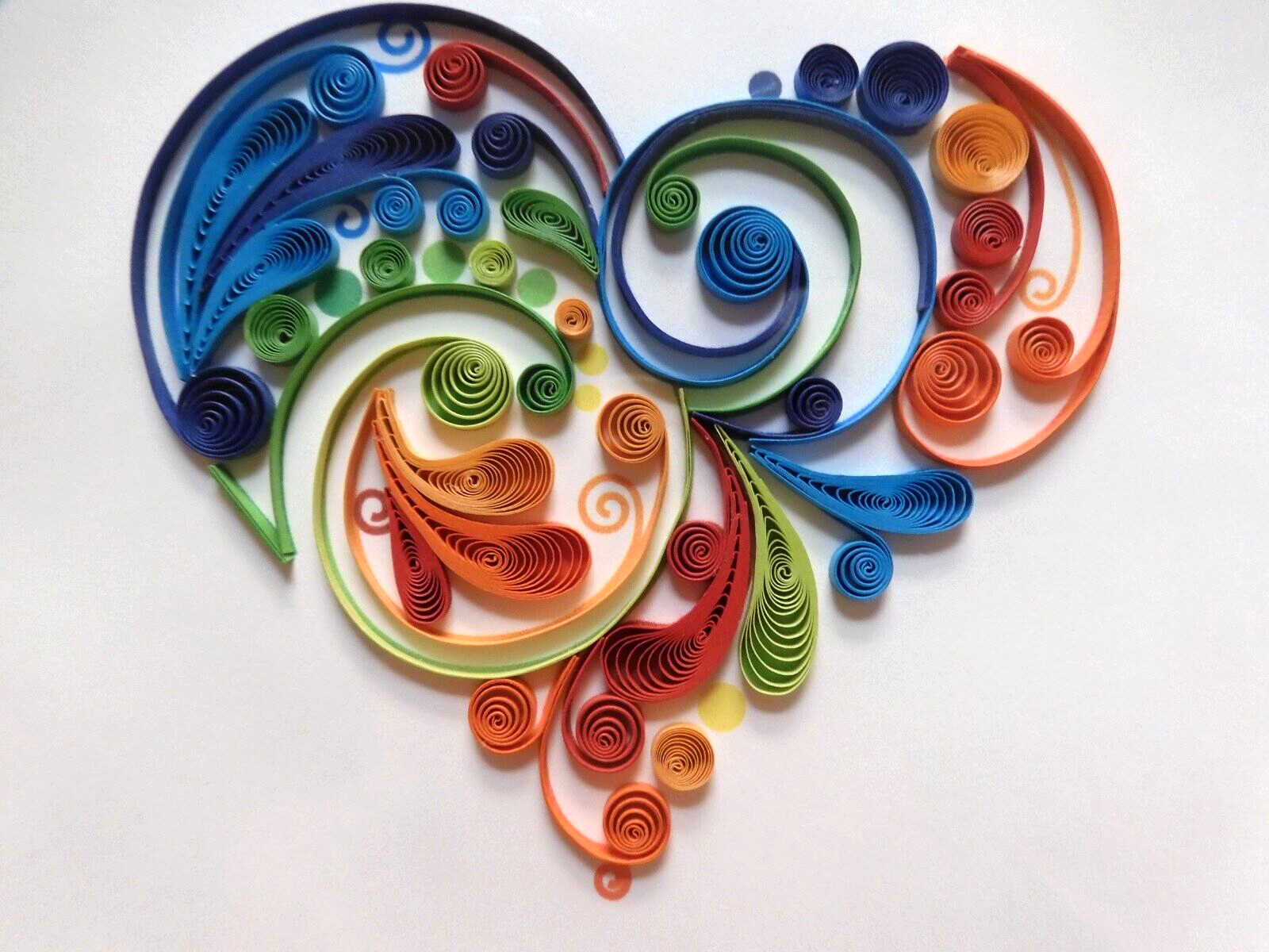 1 Niquea.D Card Quilling Happy Anniversary Quilling Colorful Heart My World