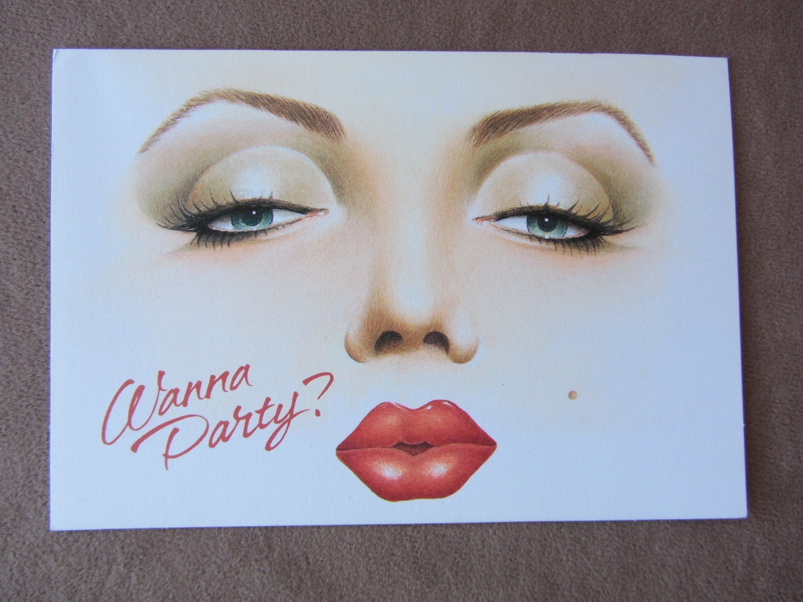 Vintage 1980s Marilyn Monroe * Wanna Party? Invitations Hallmark 4 ea w Envelope