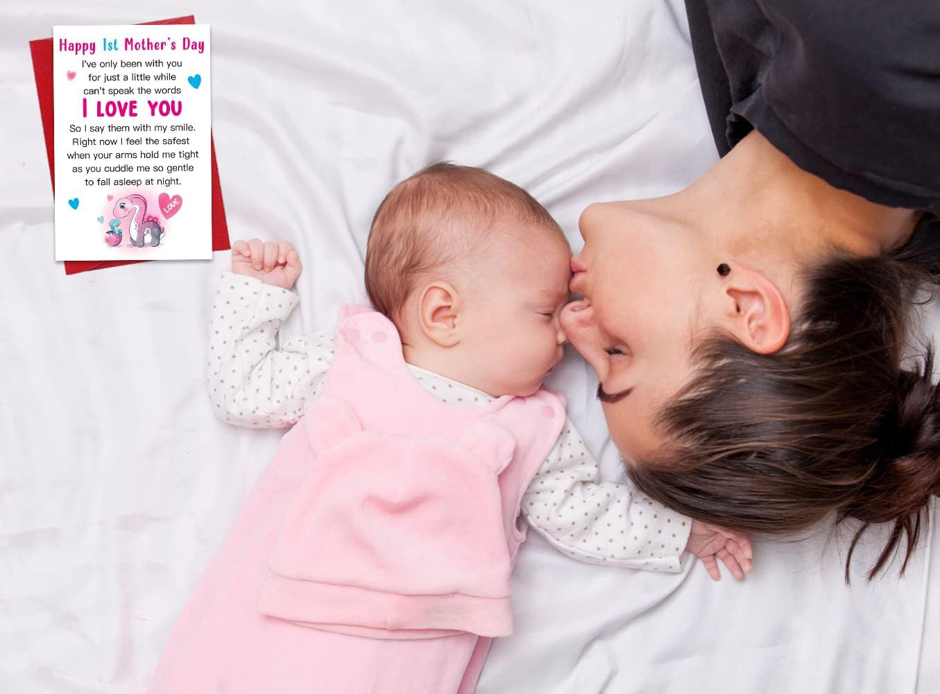First Mother’s Day Card for New Moms – Thoughtful Gift from Baby with Envelope