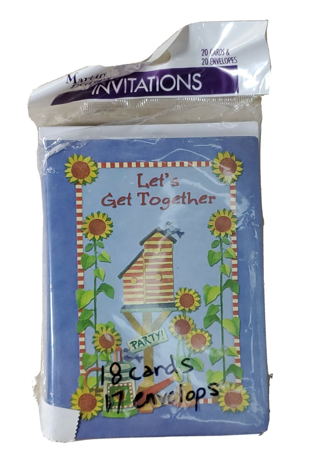 Invitations Card 18 Ct For Party Events Get Together 17 Envelopes 3.75 x 5.12”