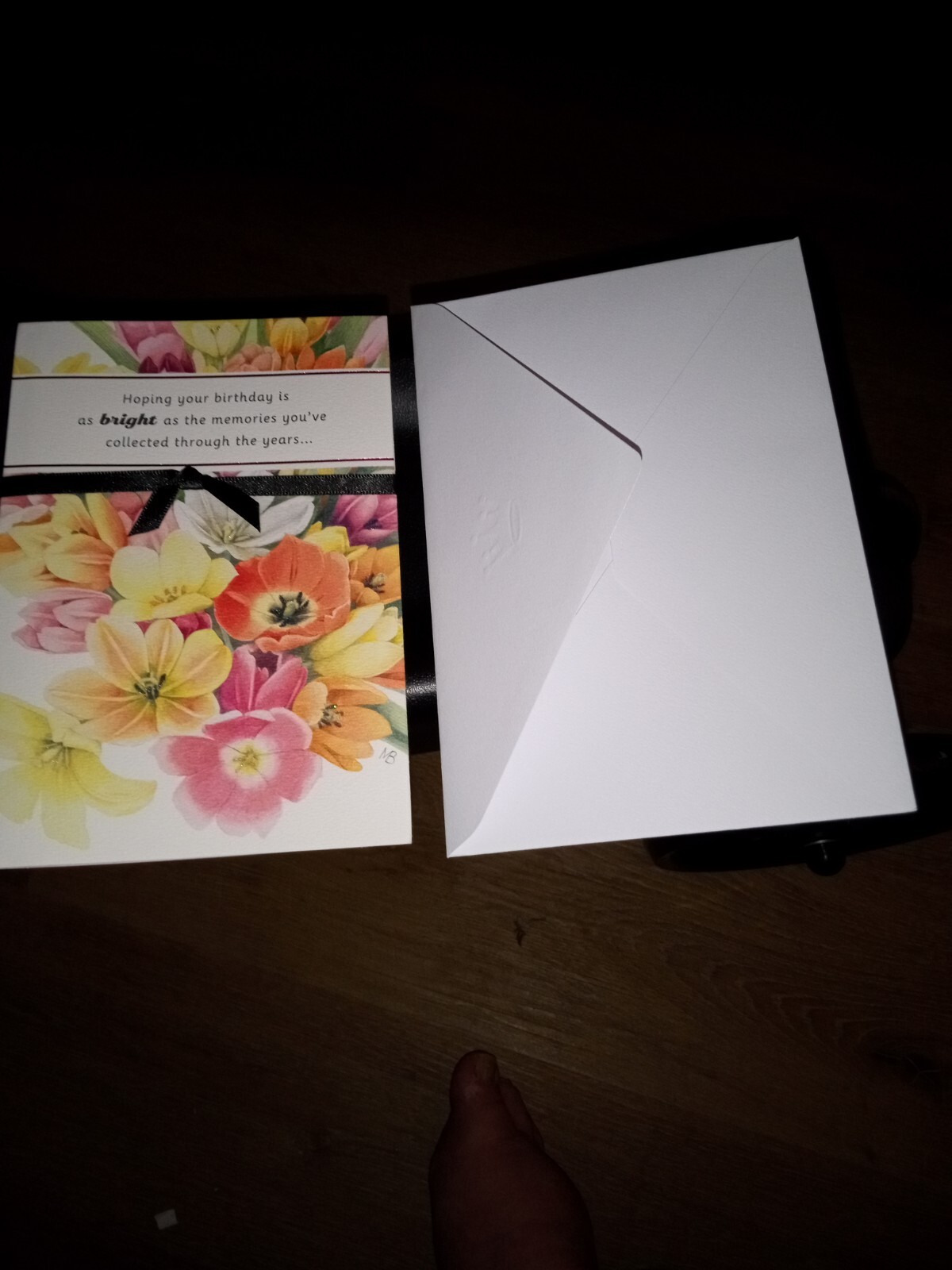 Marjolein Bastin bright memories poppies tulips Birthday card NEW