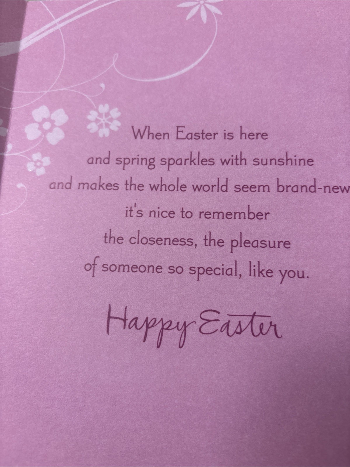 Easter Thinking Of You At Easter Friend Family 5.5”x8” Hallmark Greeting Card