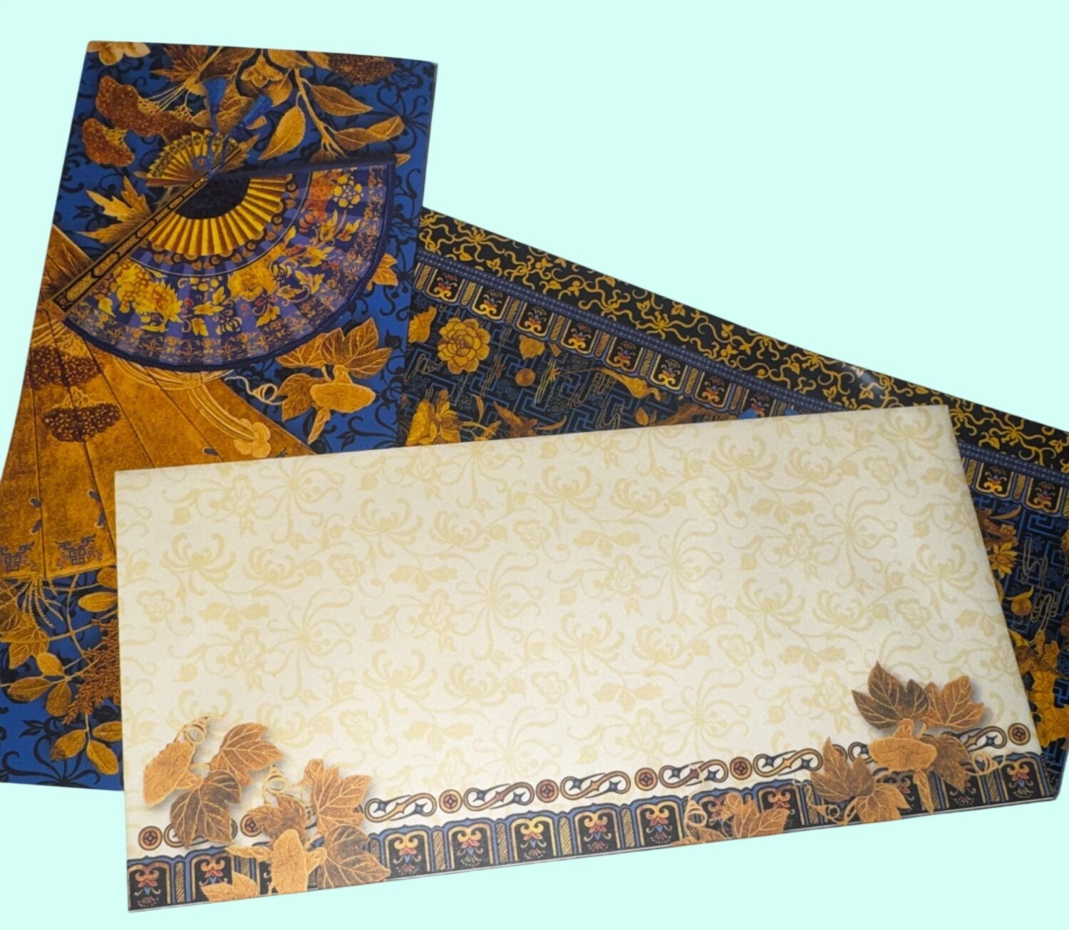 Punch Studio Sapphire Toile Note Cards Envelopes 24 Count Made In China