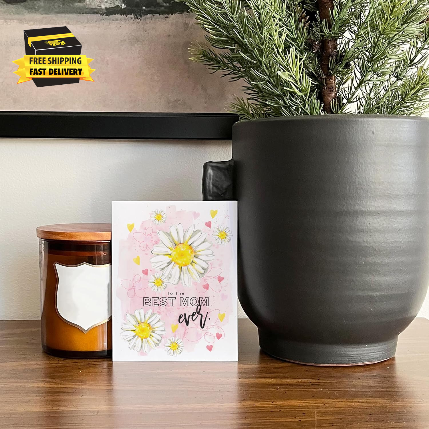 Unique Gifts Birthday Card to Mom, Floral Daisy Gratitude Card Appreciation for