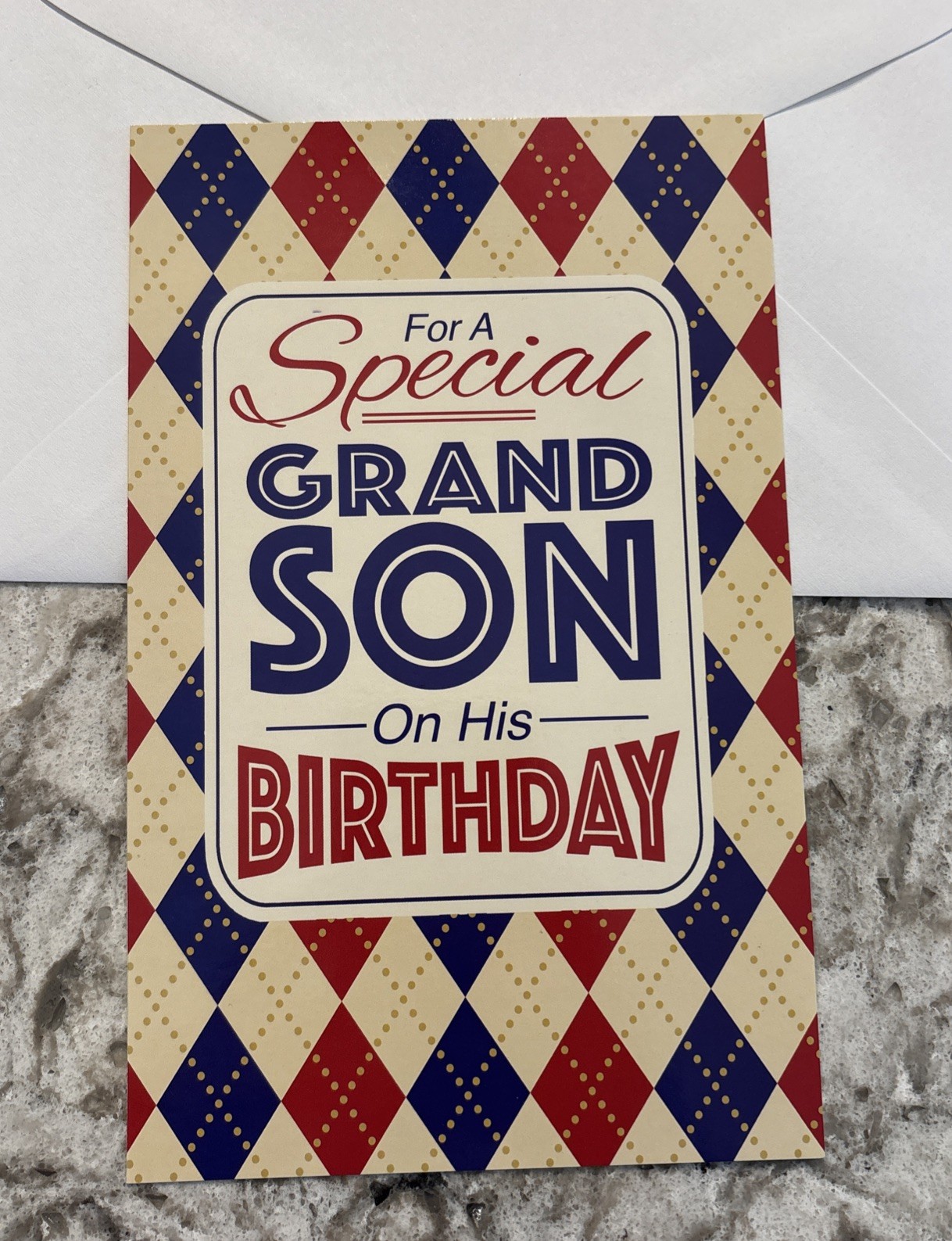 Birthday GRANDSON With Love And Pride 5’x7.75″ Stockwell Greeting Card