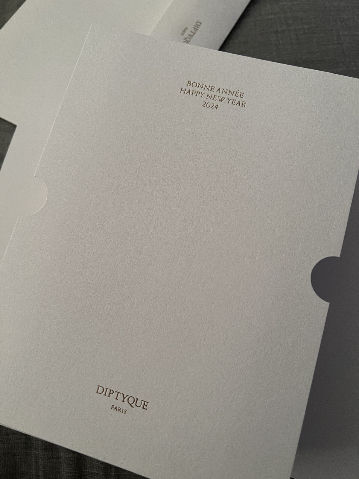 DIPTYQUE Holiday XMAS 2023 New Year’s CARD RARE! Limited Edition! Collector’s!