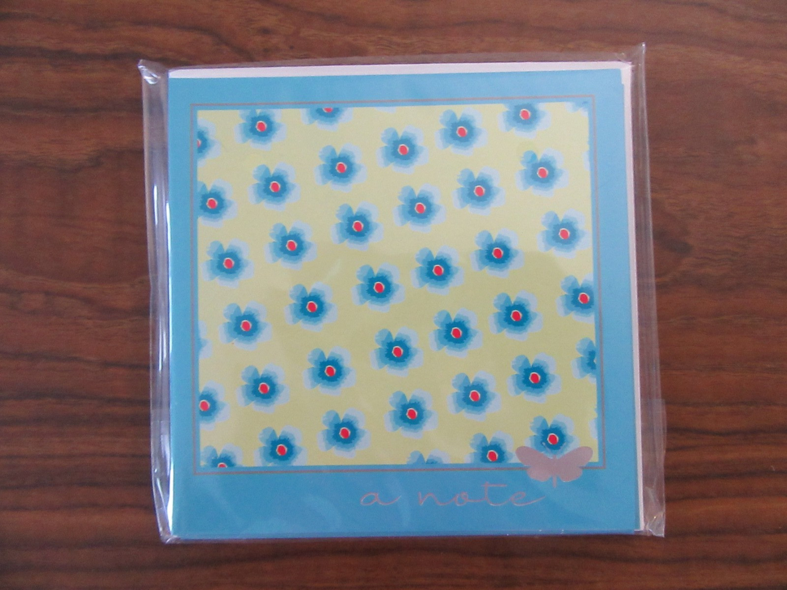 Michaels Notecards and Envelopes Foil Moth & Flowers *8 pcs* (SEALED)