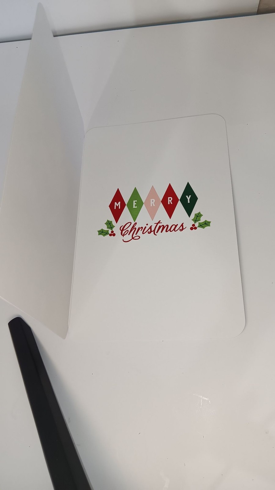 Cup Of Cheer Christmas Greeting Card Red Envelope Single Fold Holiday Card