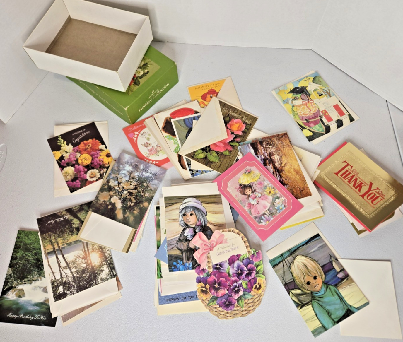 Vintage Mixed Random Greeting Cards, Graduation Cards, Valentines Cards,and more