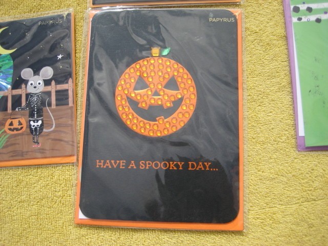 Lot of 6 PAPYRUS Halloween Cards new sealed # E