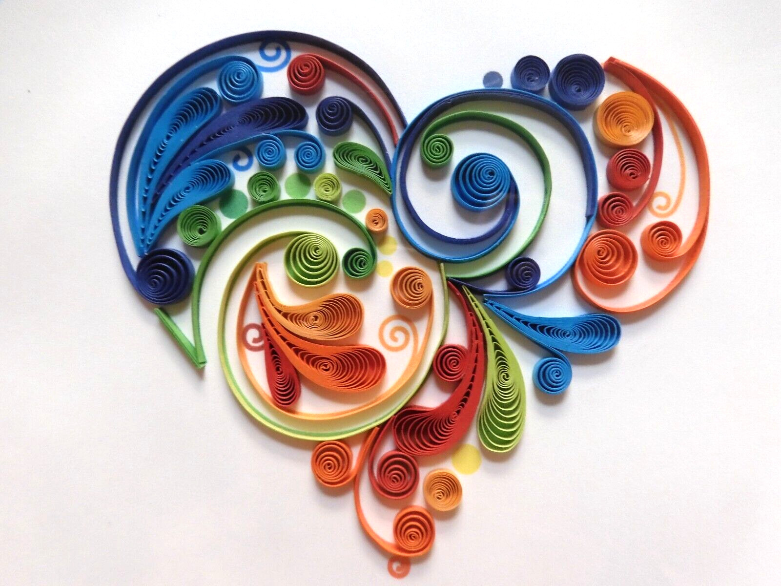 1 Niquea.D Card Quilling Happy Anniversary Quilling Colorful Heart My World