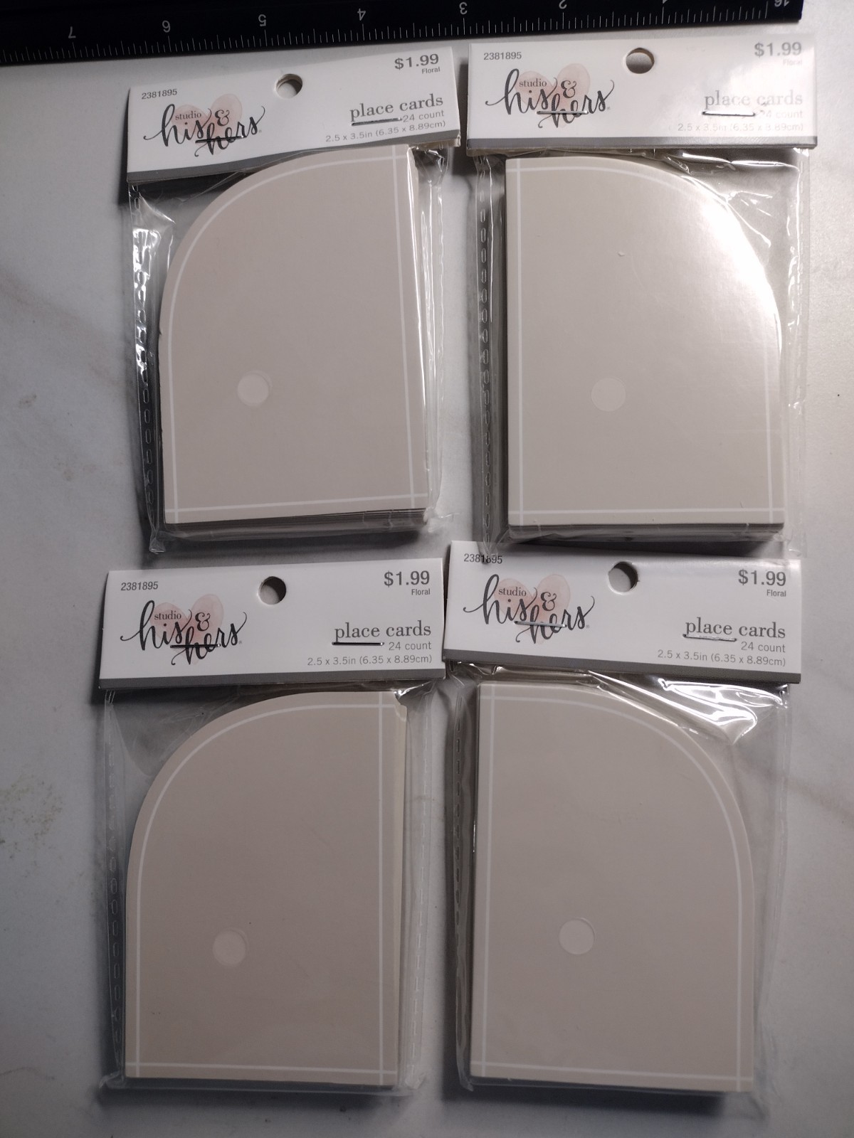 Wedding Place Cards – Lot of 4 – 96 Cards Total – NEW!